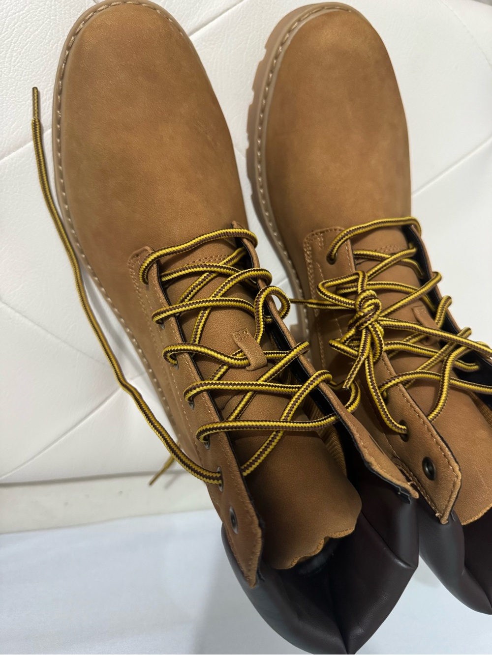 Women’s Brown Lace-Up Ankle Boots with Contrast Laces